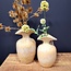 Light en Living Vaas deco 17x16x28 cm MARILLO keramiek light peach