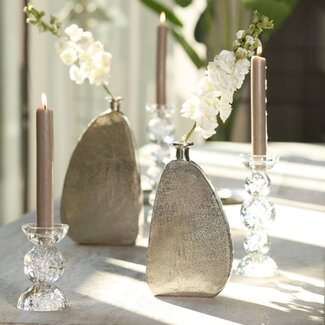 Light en Living Kaarsenhouder Ø9,5x15,5 cm ITINGA glas bubbel helder