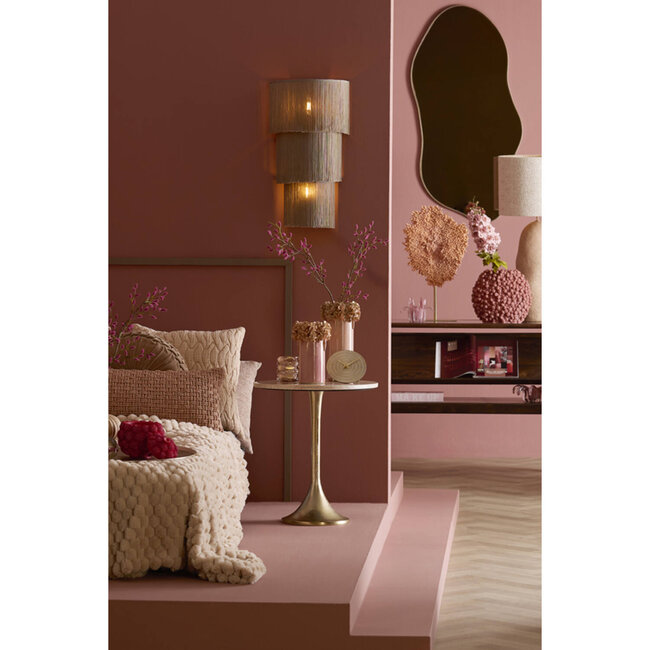 Light en Living Wandlamp 2L 33x14x55 cm MALAIKA taupe