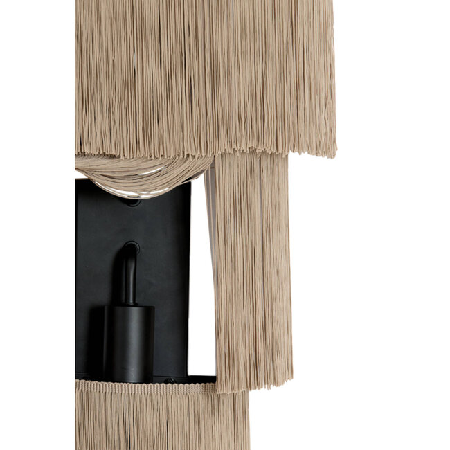 Light en Living Wandlamp 2L 33x14x55 cm MALAIKA taupe