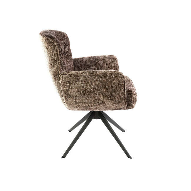 WoonStijl Armstoel Forza draaibaarHoven champagne