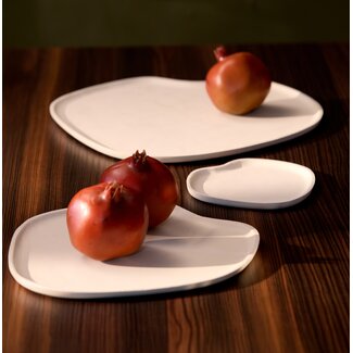 Light en Living Schaal 33x33x1,5 cm TOJERA crème