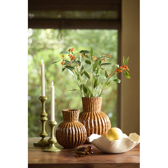 Light en Living Ornament 15,5x14,5x7 cm TURTLE glas amber+amber-zwart