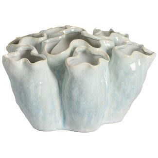 Light en Living Vaas deco Ø28x38 cm ZELATA keramiek crème+taupe