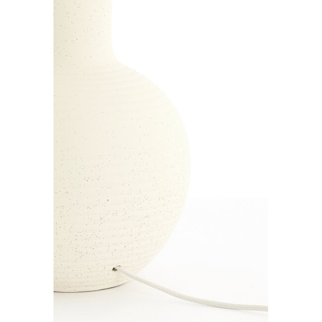 Light en Living Lampvoet Ø28,5x52 cm ULLOA keramiek mat creme