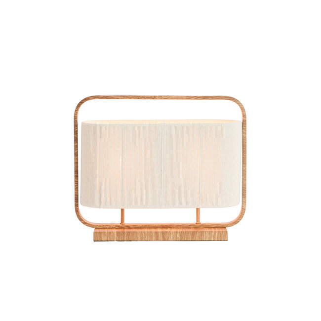 Light en Living Tafellamp  45x15x37,5 cm LECCE houtprint + touw naturel