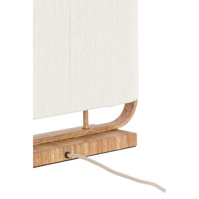 Light en Living Tafellamp  45x15x37,5 cm LECCE houtprint + touw naturel