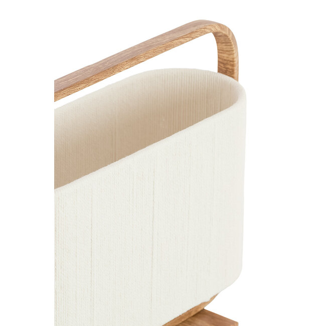 Light en Living Tafellamp  45x15x37,5 cm LECCE houtprint + touw naturel