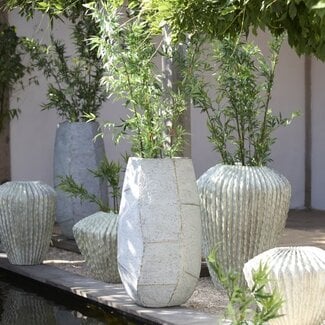 Light en Living Pot deco 50x47x105 cm AGELO blauw grijs