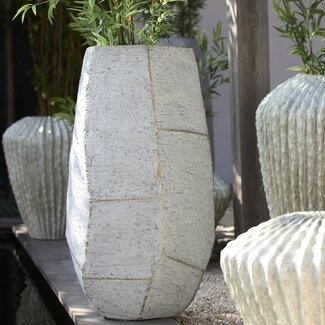 Light en Living Pot deco 50x47x88 cm AGELO blauw grijs