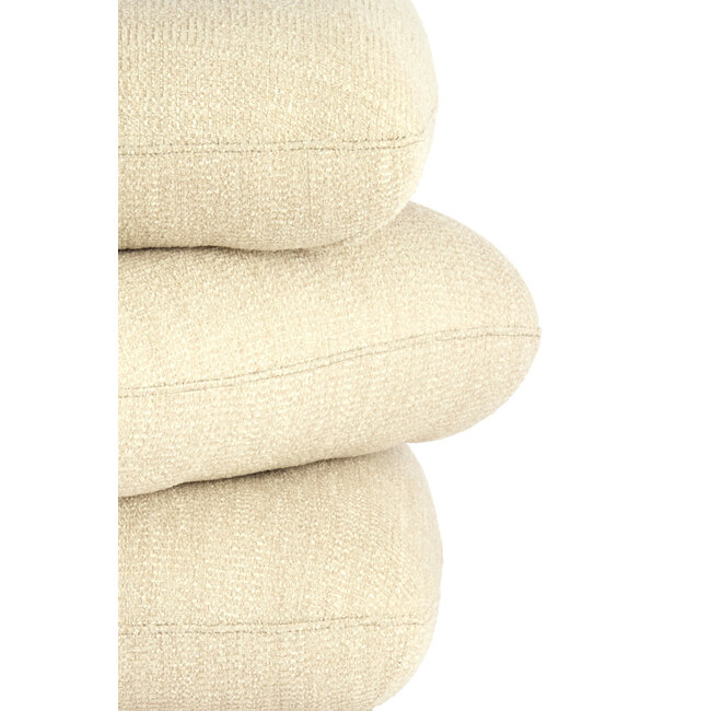 Light en Living Poef 44,5x44,5x44,5 cm LAURIE - crème