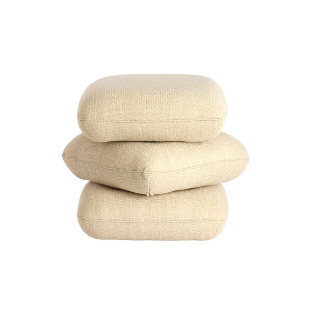 Light en Living Poef 44,5x44,5x44,5 cm LAURIE - crème