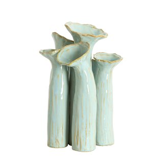 Light en Living Vaas deco  24x21x31 cm MISURINA paars-lichtblauw