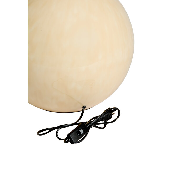 Light en Living Lampvoet Ø25,5x33  cm BENU shiny lichtroze-crème