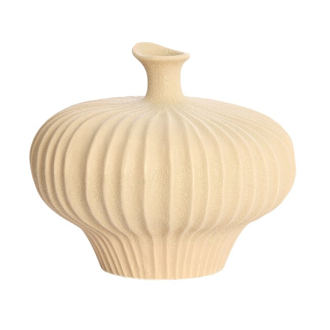 Light en Living Vaas deco  23x22,5x18 cm NEVANO mat perzik