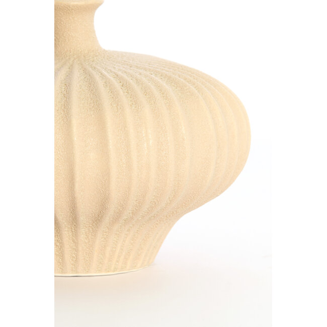 Light en Living Vaas deco  23x22,5x18 cm NEVANO mat perzik