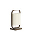 Light en Living Tafellamp 22,5x15x37,5 cm LECCE donkerbruin + touw naturel