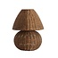 Light en Living Tafellamp Ø27,5x35 cm MAVON rattan donkerbruin