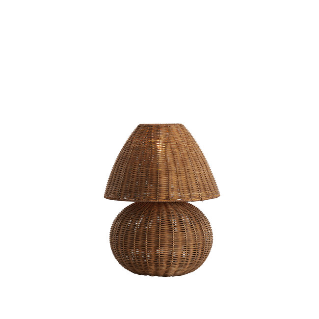 Light en Living Tafellamp Ø27,5x35 cm MAVON rattan donkerbruin