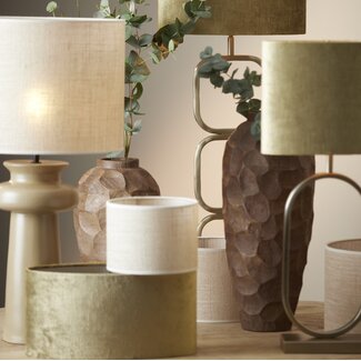 Light en Living Lampenkap cilinder 25-25-18 cm SENDAI zand