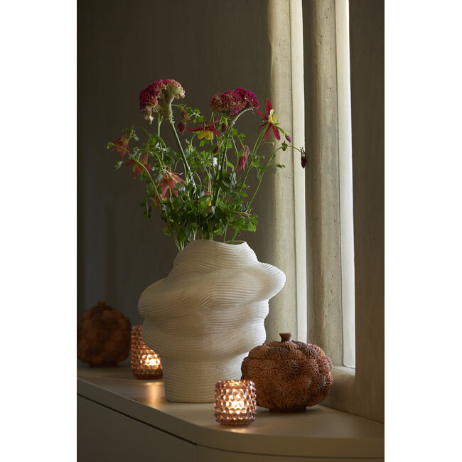 Light en Living Vaas deco 33,5x32x34 cm LUZZ mat crème