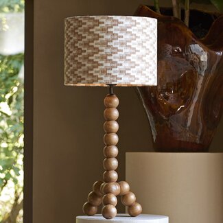 Light en Living Lampvoet 20x20x40 cm VEGLIO hout olie  bruin