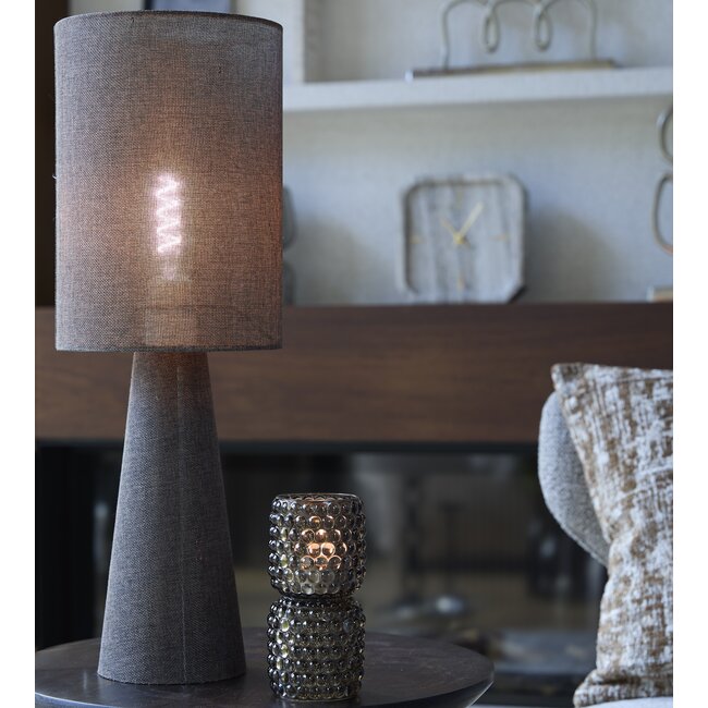 Light en Living Tafellamp Ø20x58 cm MICKY linnen bruin