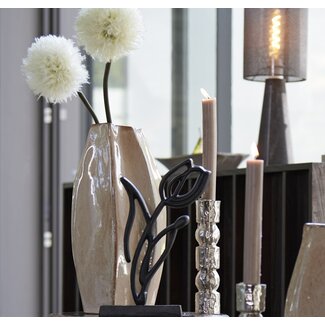 Light en Living Vaas deco 25,5x21,5x42,5 cm CHIADO  glans beige