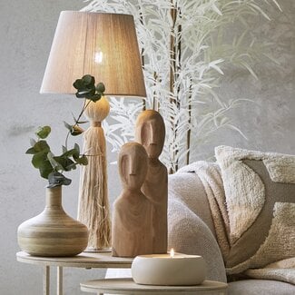 Light en Living Tafellamp Ø31x70 cm ESPINO  crème+naturel