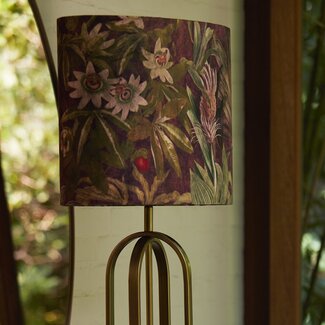 Light en Living Lampenkap ovaal recht smal 38-17,5-28 cm PASSION paars