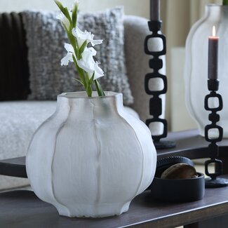 Light en Living Vaas Ø32,5x32 cm TEJEDA glas licht bruin