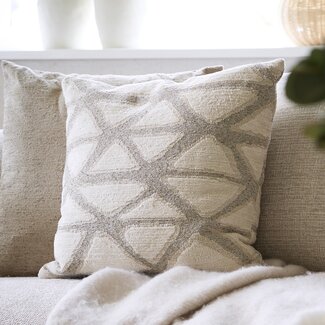 Light en Living Kussen 45x45 cm MUNCIE zand+crème