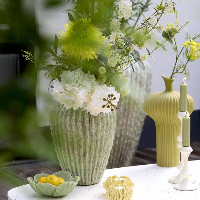Light en Living Vaas deco Ø29x37 cm CACTI shiny mint groen