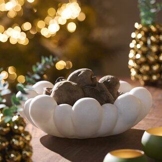 Light en Living Schaal Ø35x10,5 cm LIRON beige