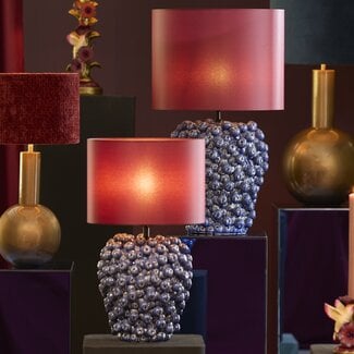 Light en Living Lampvoet Ø31,5x35 cm BERRIES keramiek donker blauw