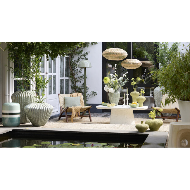 Light en Living Vloerlamp Ø40x155 cm MARIVET olijfgroen+lichtgroen