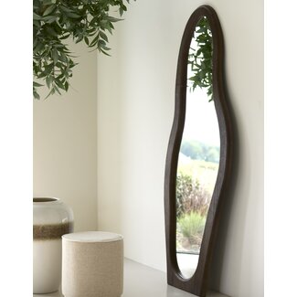 Light en Living Spiegel 84x4x200 cm RUTH  hout grijs bruin