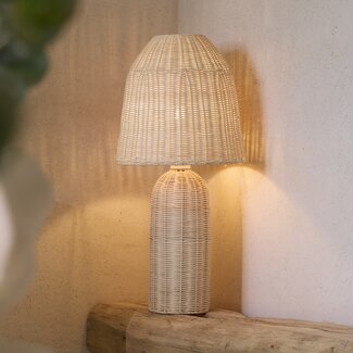Light en Living Tafellamp Ø28,5x60 cm MANDOR rotan naturel