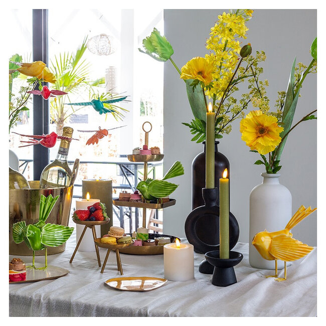 Countryfield Dinerkaars Led Lyon set van 2 lichtgroen