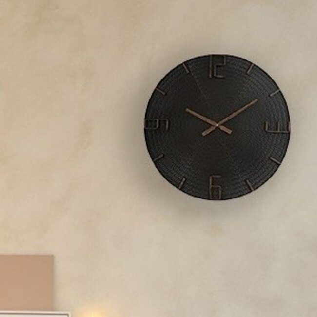 Thomas Kent Wandklok Winton M zwart - Ø60CM