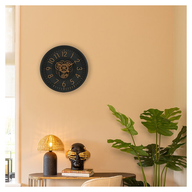 Countryfield Wandklok Celestial M antraciet - Ø 53 cm