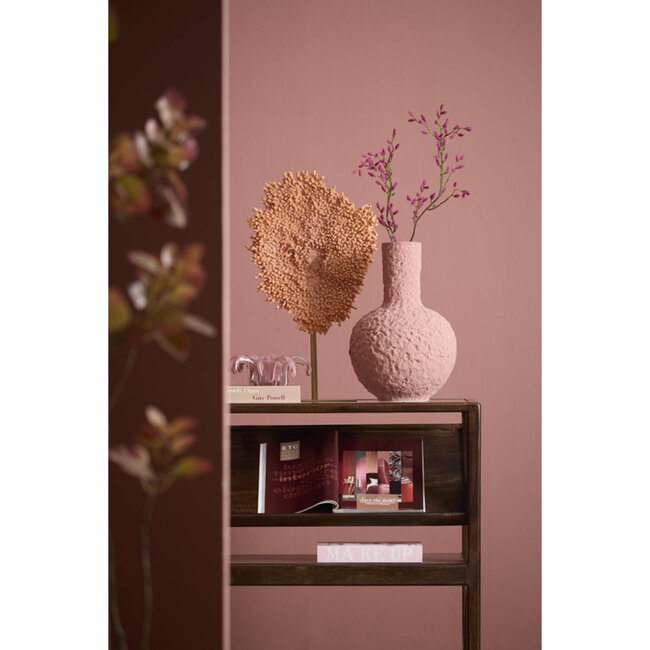 Light en Living Ornament op voet 37x31x61,5 cm CORAL koraal+antiek brons
