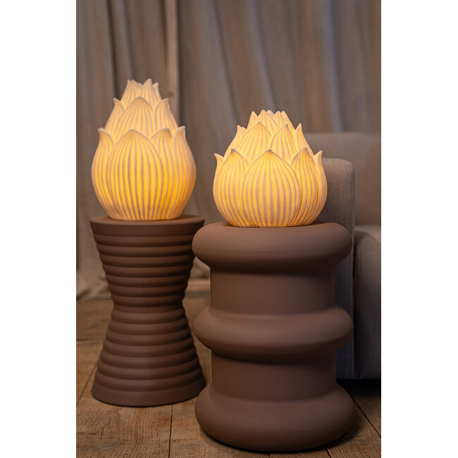 PTMD Aveda Wit Lotus laag LED-lamp oplaadbaar