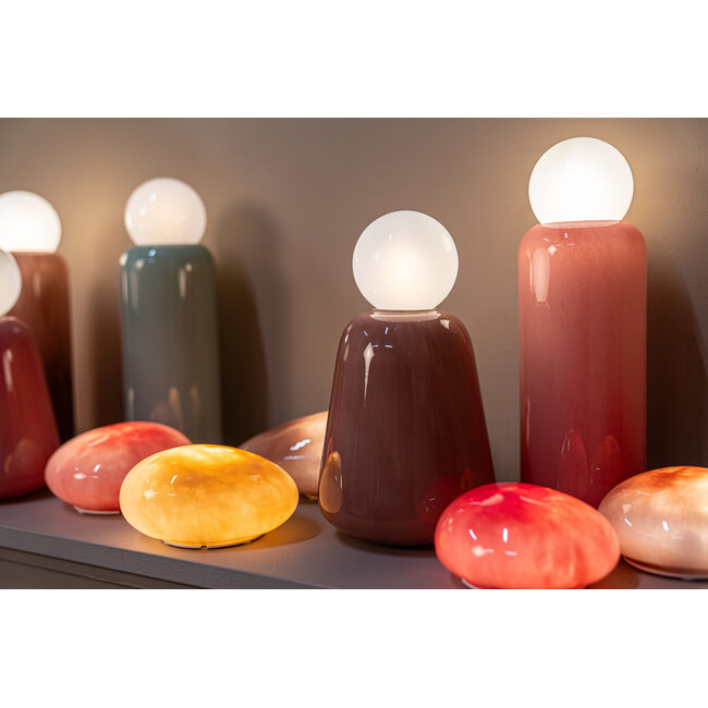 PTMD Shalon Mintgroene steen LED-lamp oplaadbaar M - Copy