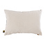 PTMD Kussen Helenor Naturel rechthoek met bloemen