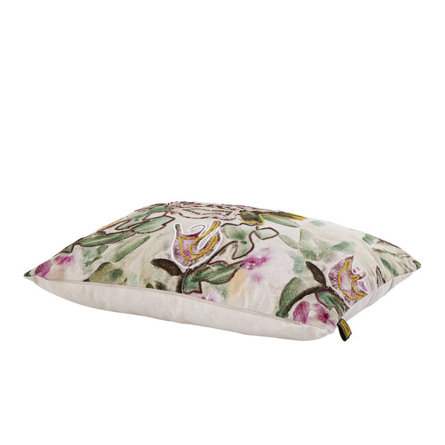 PTMD Kussen Ayumi Roze rechthoek katoen abstract