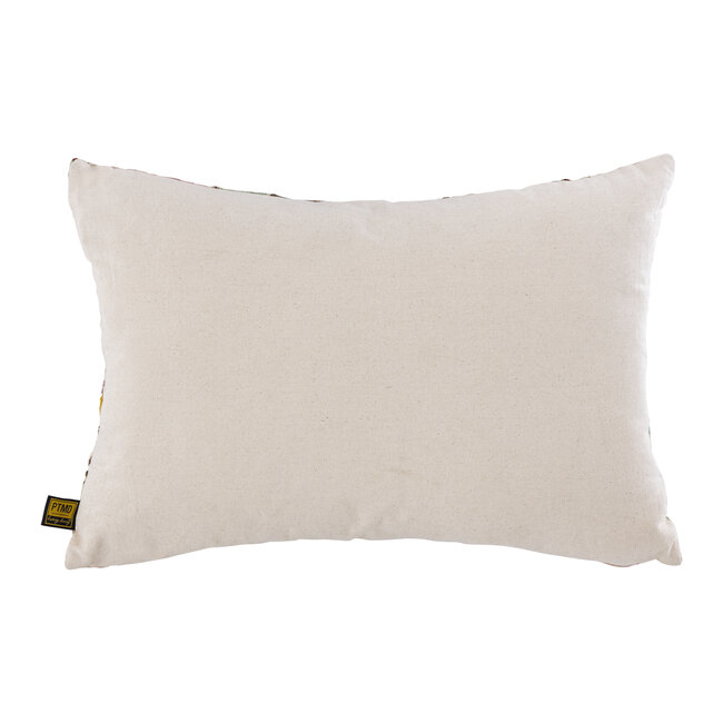 PTMD Kussen Ayumi Roze rechthoek katoen abstract