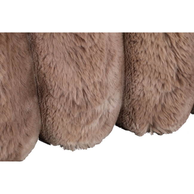 PTMD Kussen Divvo Bruin brede rib rechthoek