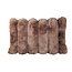 PTMD Kussen Divvo Bruin brede rib rechthoek