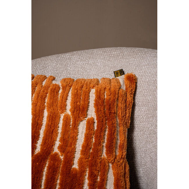 PTMD Kussen Genica Oranje vierkant